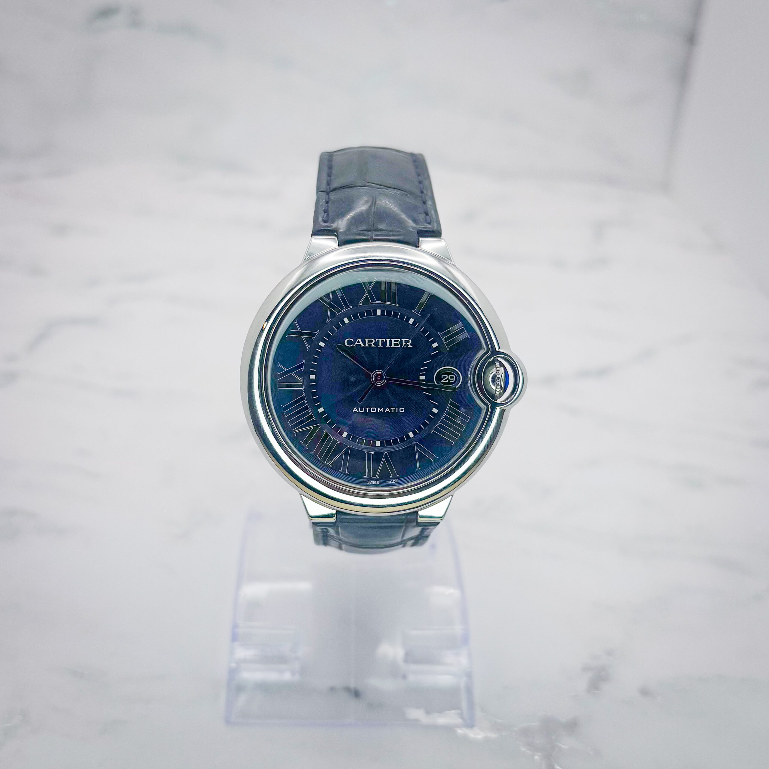 Cartier Ballon Bleu de Cartier 42mm – Blue Sunburst Dial – Full Set  Reference: WSSA0025 | Stock ID: 842MU | Full Set | Excellent Condition